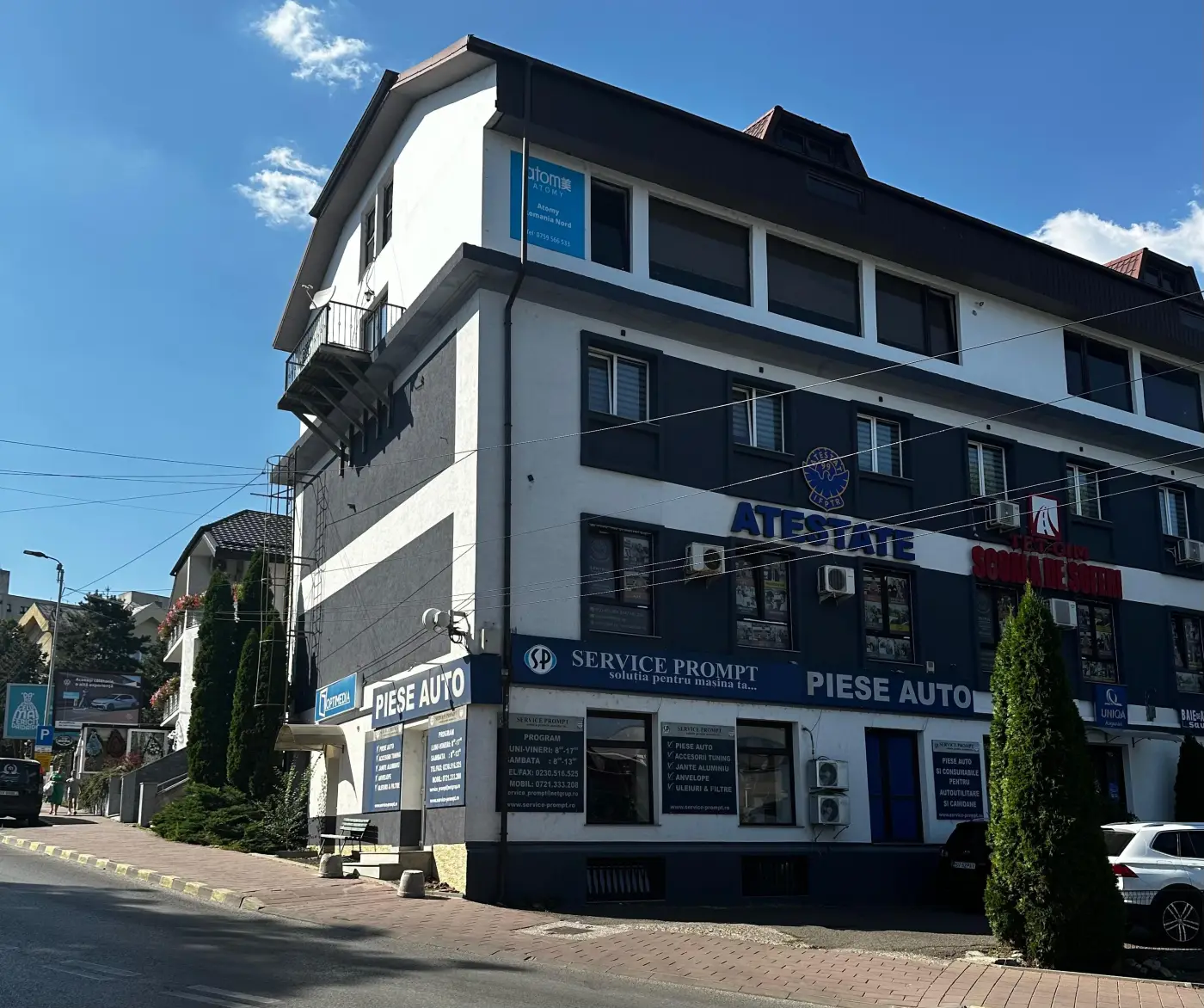 Magazinul de piese auto Service Prompt din centrul Sucevei, Str. Mihai Eminescu nr. 16