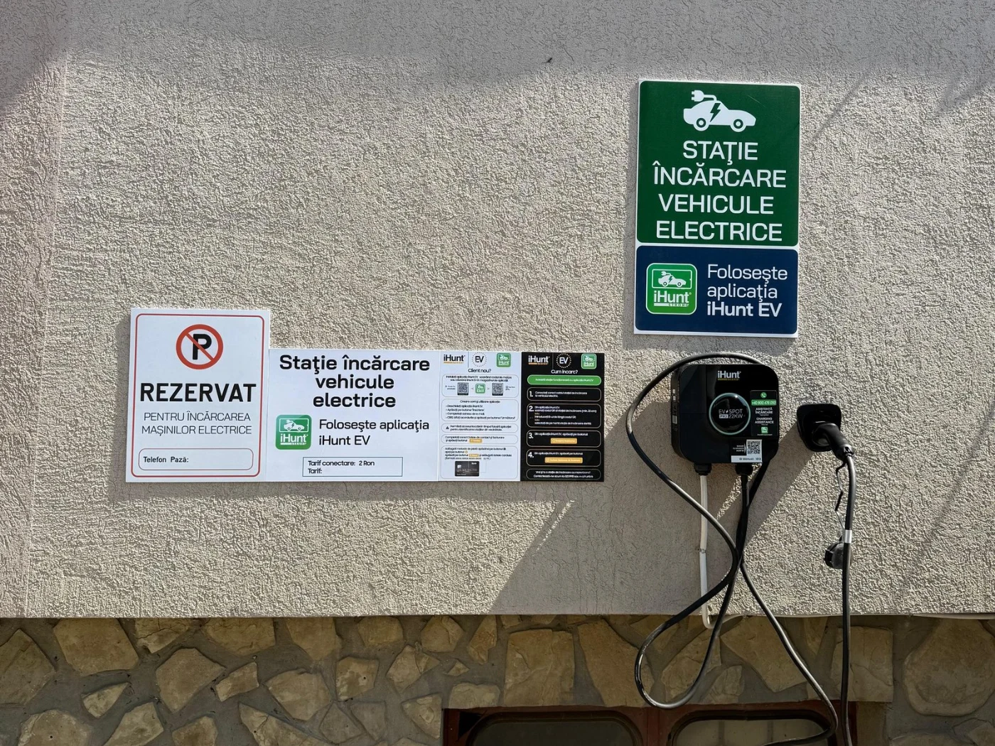 Încărcare mașină electrică în Suceava — stație de 22 kW în Șcheia